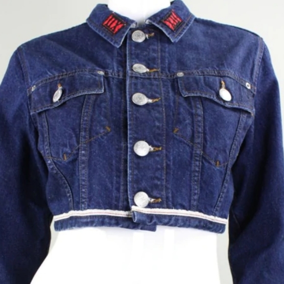 Jean Paul Gaultier Rare Vintage Crop  Military Jacket - Picture 2 of 6